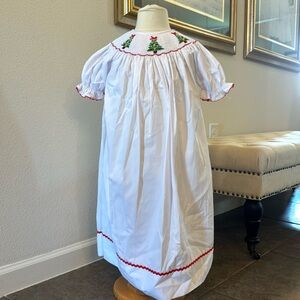 Smocked Christmas Gown.